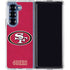 NFL San Francisco 49ers Distressed Galaxy Z Fold6 Clear Case